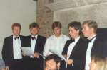 Some members of Counterpoint (Con Moto) entertain, Quimper, 1994