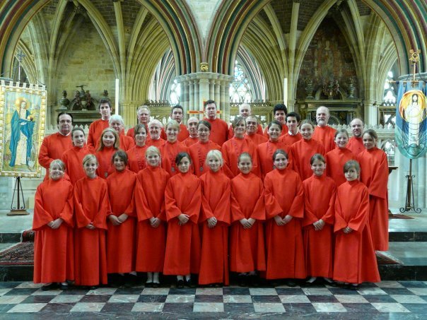 Exeter Cathedral Choir - 2008. David, far left, back row.