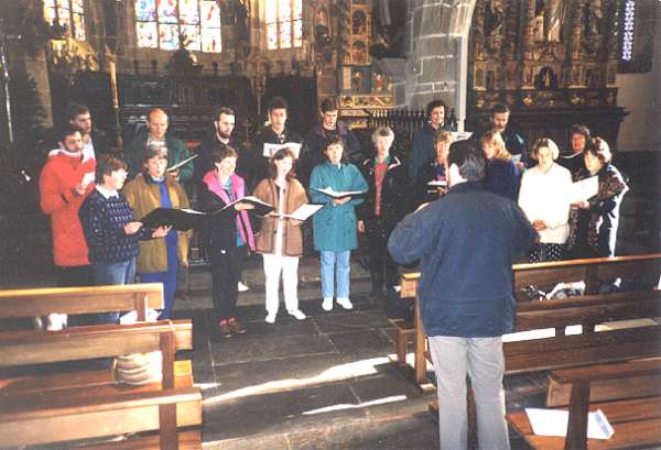 Rehearsal, Quimper, Brittany, France, 1992